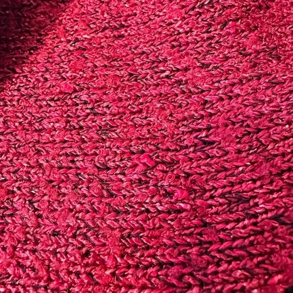 Vntge South Cotton Fall button up Cardigan Hand Loomed Autumn Leaf Pattern Sz XL - Picture 8 of 11